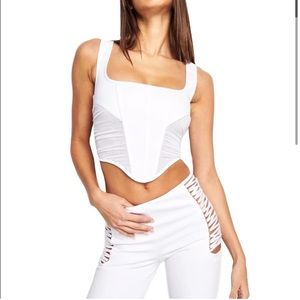 I am gia corset mesh top